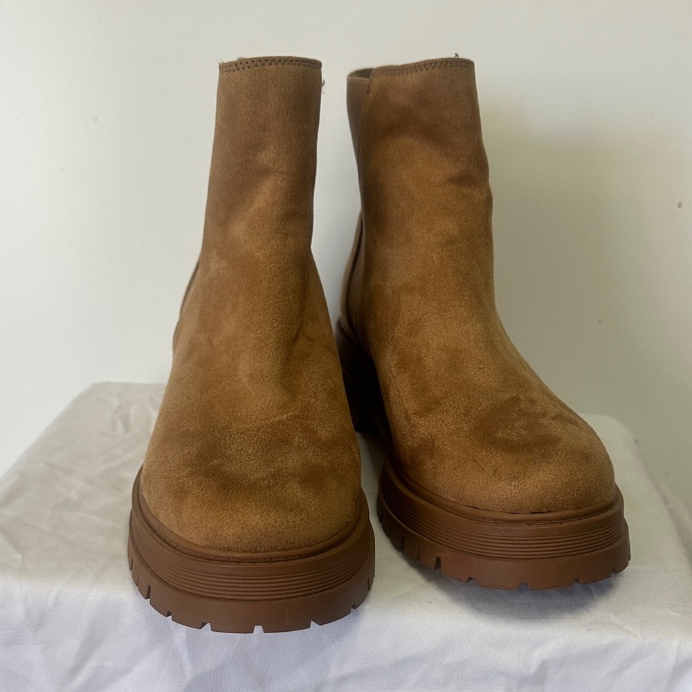 Nine West Brown Suede Ankle Booties